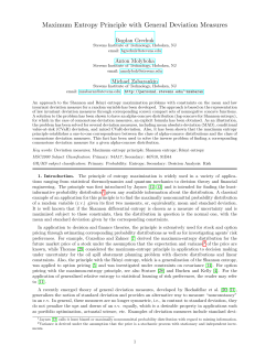 Maximum Entropy Principle with General Deviation Measures