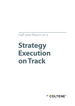 Strategy Execution on Track