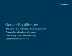 Market Equilibrium
