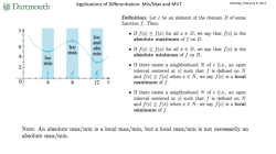 Applications of Differentiation: Min/Max and MVT