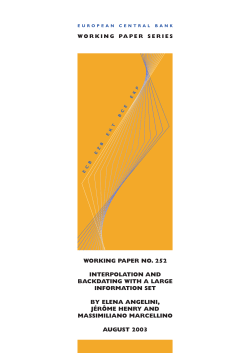 Interpolation and backdating with a large information set