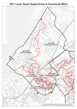 2011 Lower Super Output Areas in Avonmouth Ward