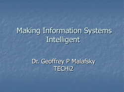 Enterprise KM Taxonomy: Preliminary Results for Task