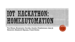 IoT Hackathon Homeautomation