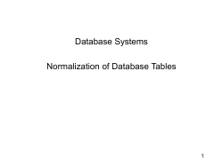Normalization