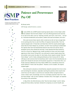 Patience and Perseverance Pay Off