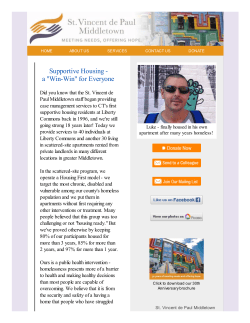 Supportive Housing - a "Win-Win" for Everyone