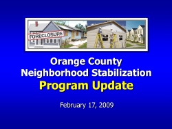 Update Neighborhood Stabilization Program
