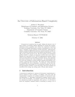 Technical Reports | -Department of Computer Science, Columbia