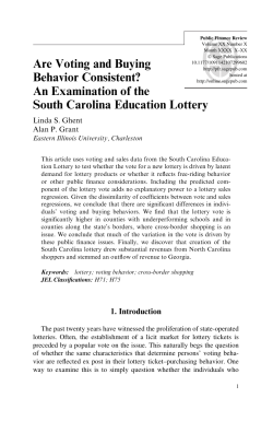 Are Voting and Buying Behavior Consistent? An Examination of