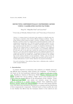 detecting differentially expressed genes using calibrated bayes factors