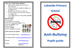 HOW CAN I MAKE GOOD FRIENDS? &bull; Don`t play with people who