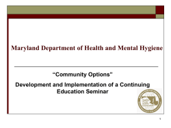 Maryland Department of Health and Mental Hygiene