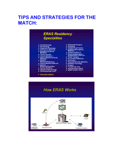TIPS AND STRATEGIES FOR THE MATCH: