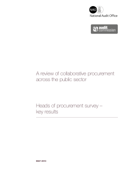Heads of procurement survey