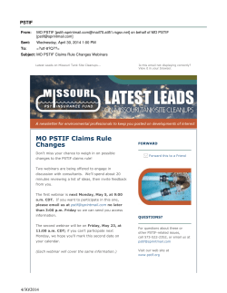 April 30, 2014 &ndash; Claims Rule Changes Webinars
