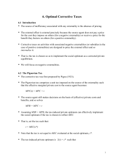 6. Optimal Corrective Taxes