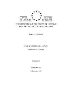 Lopez-Ostra v Spain - ESCR-Net