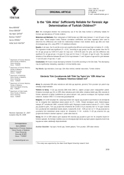 Is the &ldquo;G&ouml;k Atlas&rdquo; Sufficiently Reliable for - Tubitak Journals