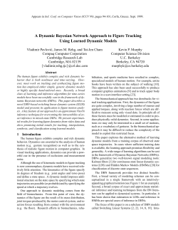 A Dynamic Bayesian Network Approach to Figure Tracking Using