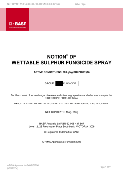 Notion &reg; Label - BASF Australia