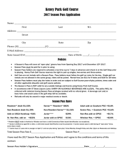 2017 Season Pass Application