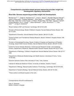 Comprehensive population-based genome sequencing