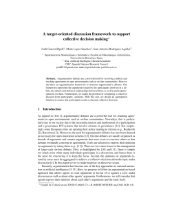 A target-oriented discussion framework to support collective
