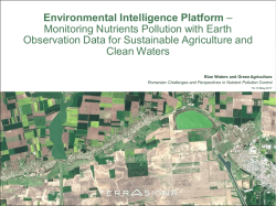 Environmental Intelligence Plarform