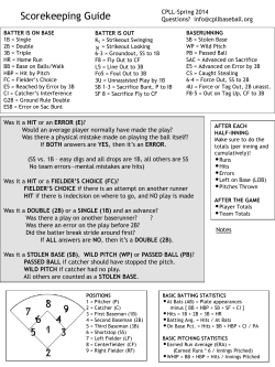 Scorekeep Guide