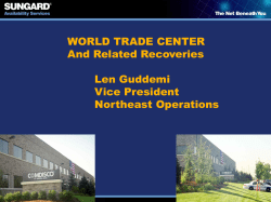 SunGard Worldwide Disaster Support