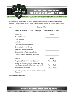 Coaching Evaluation