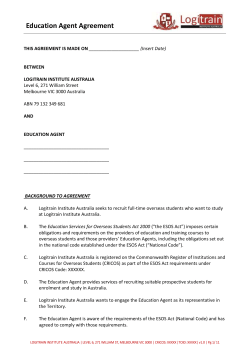 Education Agent Agreement