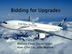 Bidding for Upgrades - UCLA Department of Economics