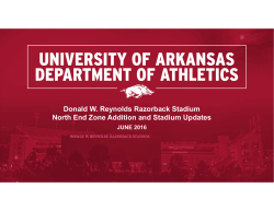 Donald W. Reynolds Razorback Stadium North End Zone Addition