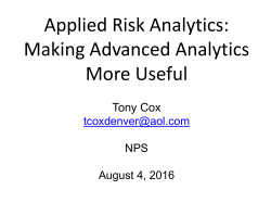 Causal analytics