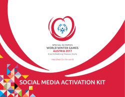 social media activation kit - Special Olympics World Winter Games