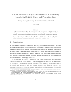 On the Existence of Single-Price Equilibria in a Matching Model with