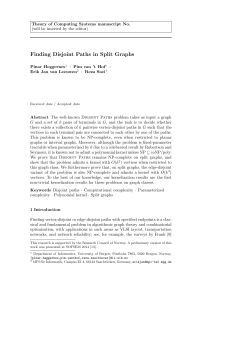 Finding Disjoint Paths in Split Graphs