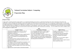 National Curriculum Subject: Computing