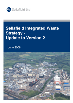 Sellafield Integrated Waste Strategy - Update to