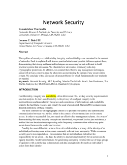 Network Security Network Security - Computer Science