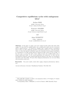 Competitive equilibrium cycles with endogenous