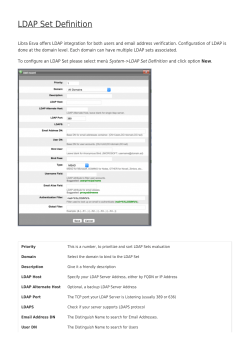 LDAP Set Definition