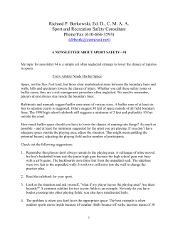 a newsletter about sport safety&ndash; #4