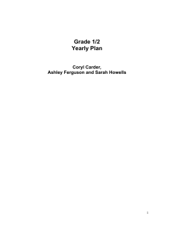 Grade: 1/2 Games Unit #1