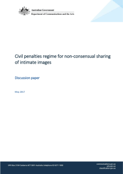 Civil penalties regime for non-consensual sharing of intimate images