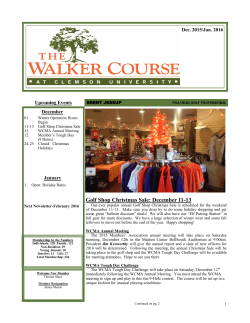 Golf Shop Christmas Sale: December 11-13