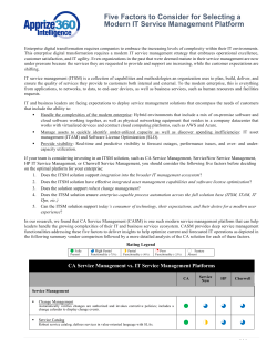 Five Factors to Consider for Selecting a Modern