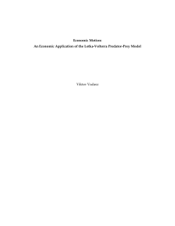 An Economic Application of the Lotka-Volterra Predator